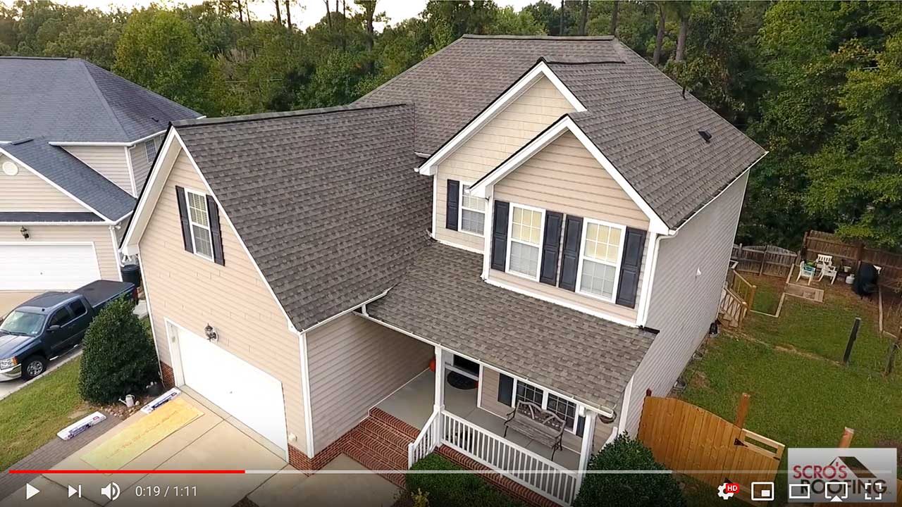 Крыша покрытая битумной черепицей GAF Timberline® HD™ в цвете Weathered Wood