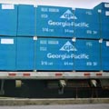 Транспортировка кровельного ОСБ Georgia-Pacific Blue Ribbon®