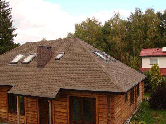 Битумная черепица ламинированная GAF Timberline HD, цвет Barkwood 
