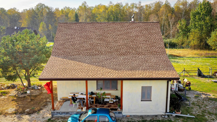Ламинированная битумная черепица GAF Timberline HD, цвет Shakewood
