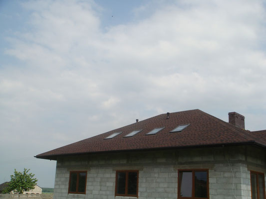 Ламинированная битумная черепица GAF Timberline HD, цвет Hickory