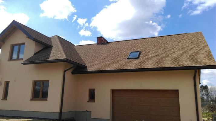 Ламинированная битумная черепица GAF Timberline HD, цвет Shakewood