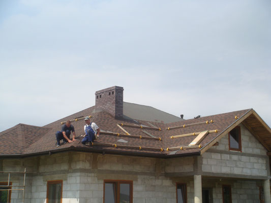 Ламинированная битумная черепица GAF Timberline HD, цвет Hickory