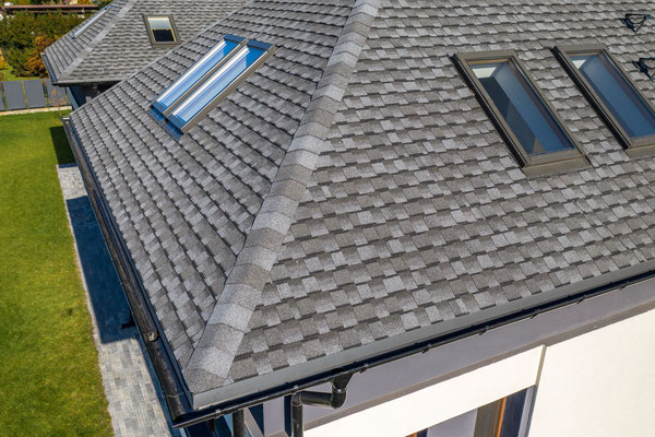 Битумная черепица GAF серии Timberline Ultra High Definition Dual Shadow в цвете Pewter Gray